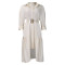 Women's collar solid color fashionable loose casual button up shirt skirt irregular European and American dress