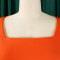 Ladies' temperament, commuting square collar, lotus leaf sleeves, socialite party dress, foreign trade dress