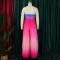 Sexy strapless backless fashion gradient wide leg jumpsuit