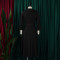 New style lapel fashionable temperament solid color large skirt foreign trade dress