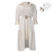 Women's collar solid color fashionable loose casual button up shirt skirt irregular European and American dress