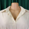 Women's collar solid color fashionable loose casual button up shirt skirt irregular European and American dress