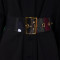 Women's collar solid color fashionable loose casual button up shirt skirt irregular European and American dress