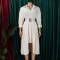 Women's collar solid color fashionable loose casual button up shirt skirt irregular European and American dress