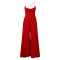 Fashionable and sexy chain hanging neck high waist sexy backless wide leg pleated jumpsuit