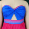 Sexy strapless backless fashion gradient wide leg jumpsuit