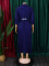 Autumn new style fashionable temperament solid color plus size cross-border dress