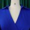 New style lapel fashionable temperament solid color large skirt foreign trade dress