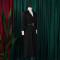New style lapel fashionable temperament solid color large skirt foreign trade dress