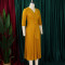 OL fashion suit collar with pleats and waist cinching, plus size African dress