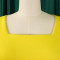 Ladies' temperament, commuting square collar, lotus leaf sleeves, socialite party dress, foreign trade dress