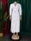 Autumn new style fashionable temperament solid color plus size cross-border dress