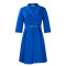 Solid color suit collar high waisted African dress with temperament