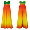 Sexy strapless backless fashion gradient wide leg jumpsuit