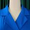 Solid color suit collar high waisted African dress with temperament