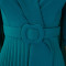 OL fashion suit collar with pleats and waist cinching, plus size African dress