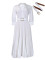 Autumn new style fashionable temperament solid color plus size cross-border dress
