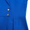 Solid color suit collar high waisted African dress with temperament