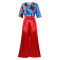 Short sleeved printed shirt casual loose wide leg set African two-piece set