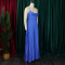 Fashionable and sexy chain hanging neck high waist sexy backless wide leg pleated jumpsuit