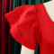 Ladies' temperament, commuting square collar, lotus leaf sleeves, socialite party dress, foreign trade dress