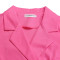 Solid color suit collar high waisted African dress with temperament