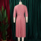 OL fashion suit collar with pleats and waist cinching, plus size African dress