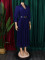 Autumn new style fashionable temperament solid color plus size cross-border dress