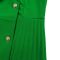 High waisted fashionable waist cinching waist pleat splicing mid length suit dress