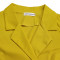 Solid color suit collar high waisted African dress with temperament