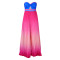 Sexy strapless backless fashion gradient wide leg jumpsuit