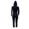 New autumn and winter fashion zipper polka dot splicing hooded two-piece set