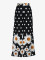 Fashionable loose high waisted wide leg pants with printed straight leg casual pants