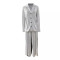 Autumn and winter women's fashion cardigan, lapel collar, commuting urban white-collar style suit, loose pants set