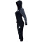 New autumn and winter fashion zipper polka dot splicing hooded two-piece set