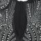 Fashion women's hot pressed diamond sleeveless deep V-strap dress