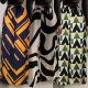 Fashionable loose high waisted wide leg pants with printed straight leg casual pants