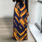 Fashionable loose high waisted wide leg pants with printed straight leg casual pants