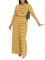 Stripe print set long sleeved T-shirt two-piece set