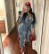 Fashionable washed high elasticity long sleeved jumpsuit pants