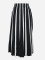 Autumn and Winter Knitted A-line Half length Skirt Color blocked High end Fashion Mid length pleated Large Swing Long Skirt