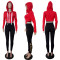 New autumn and winter fashion hoodie, sports and casual printed pants set