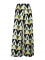 Fashionable loose high waisted wide leg pants with printed straight leg casual pants