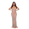 fashion women's sleeveless hot stamping dress long skirt new
