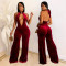 Fashionable women's clothing, sexy deep V, big backless, high waisted, casual