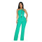 Shang women's sleeveless button up jumpsuit pants new