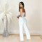 Shang women's sleeveless button up jumpsuit pants new