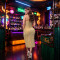 Fashion women's hot pressed diamond sleeveless deep V-strap dress
