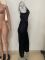Women's fashionable and sexy slim fitting camisole jumpsuit, street gorgeous loose mesh pants set