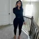 Women's Fashion Round Neck Ribbed Casual Sexy Sports Trendy Street Fashion Set